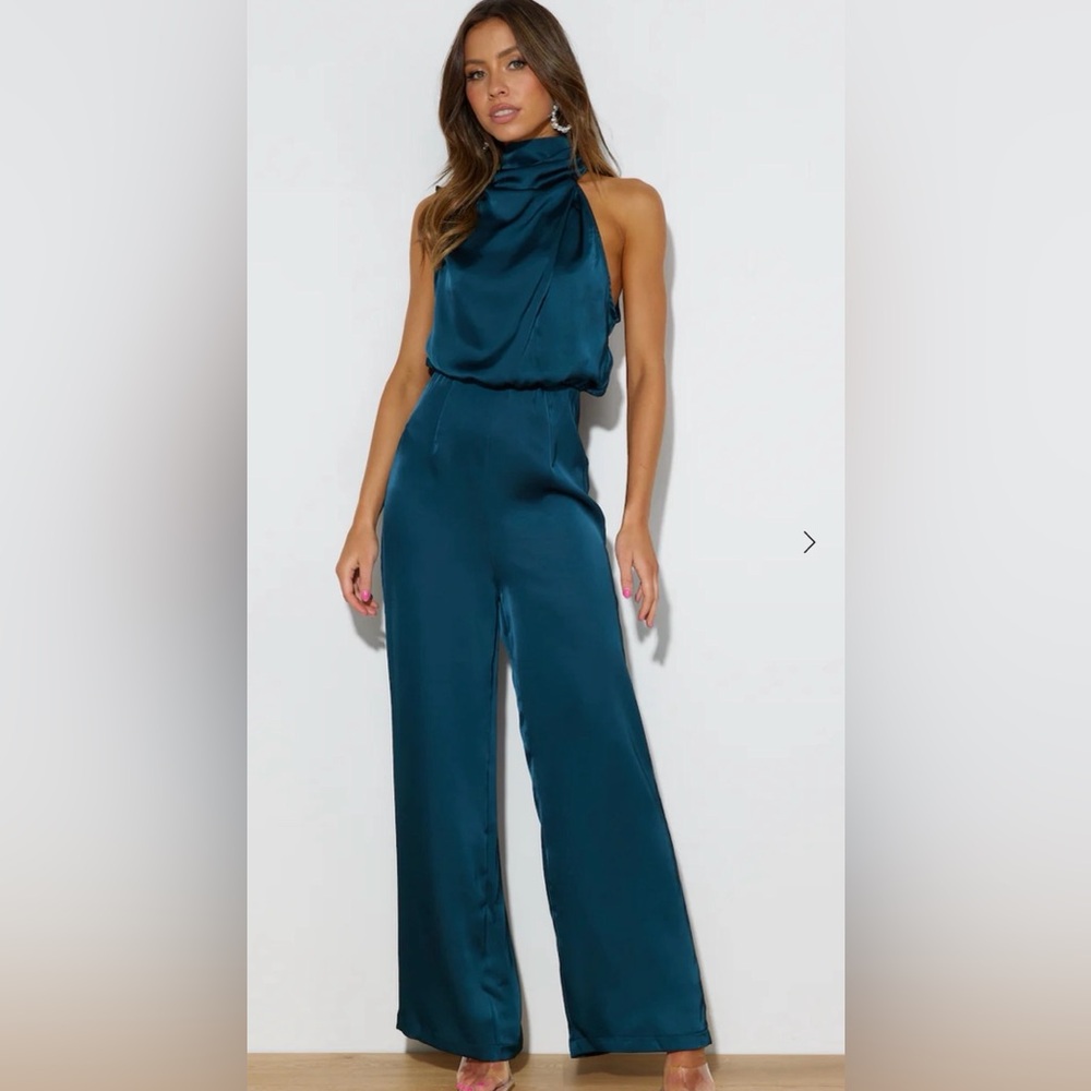 Elegant Teal Jumpsuit